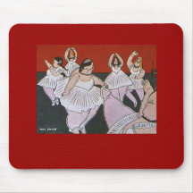 Ezell Ballerinas Mouse Pads