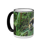 F0002 Bee on Purple Wildflowers mug
