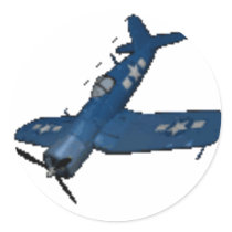 F4U4 CORSAIR IN A DIVE STICKER