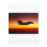 F-14 TOMCAT IN AFTERBURNER POST CARD