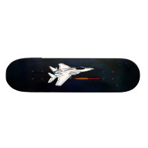 F-15 Eagle Fighter Jet Shooting Missile Custom Skateboard