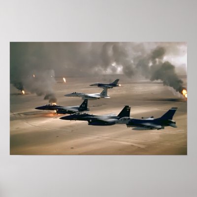 F-16 Fighting Falcons and F-15 Eagles Posters