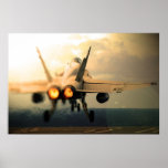 F-18C Hornet Carrier Afterburner Takeoff posters