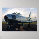 F-86 Sabre Jet on Ramp at Oshkosh Posters