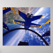 F/A-18 Hornet in Flight Poster