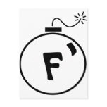F Bomb postcards