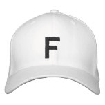 F EMBROIDERED BASEBALL CAPS