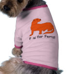 F is for Ferret pet clothing