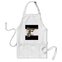 F Monogram apron