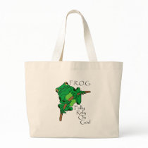 F.R.O.G. Fully Rely On God #1 Tote Bags