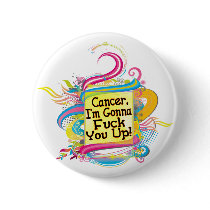 F Up Cancer Pinback Button