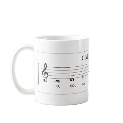 'Fa so la' shape-note major scale The Sacred Harp Mug by miriamkilmer