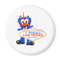 Fab Baby vegas sign white Refrigerator Magnets