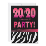 Fabulous 20/20 Zebra Print Birthday Party