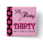 Fabulous 30th Birthday buttons