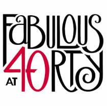 Fabulous 40 black red Sculpture
