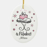 Fabulous 40 Personalised Ornament