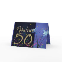 Fabulous 50th Birthday! Greeting Card