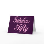 Fabulous 50th Birthday Party Invitations cards