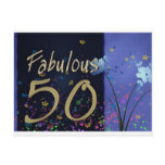 Fabulous 50th Birthday! Postcards
