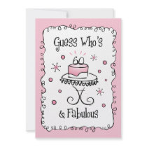 Fabulous 60 Custom Birthday Invitations