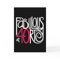 Fabulous at 40rty Dark Card