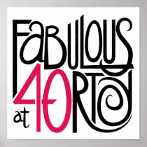 Fabulous at 40rty Poster