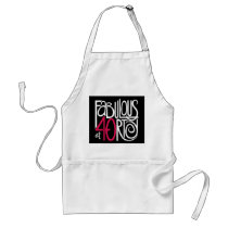 Fabulous at 40rty white Apron