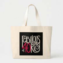 Fabulous at 40rty white Bag