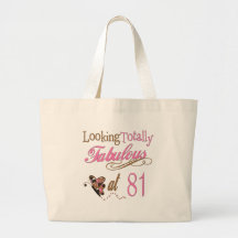 Fabulous at 81 canvas bags