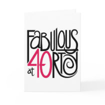 Fabulous at Forty Card