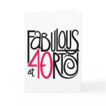 Fabulous at Forty Card