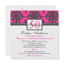 Fabulous & Elegant Woman Birthday Party Invitation