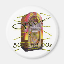 Fabulous fifties juke box refrigerator magnets