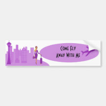 Fabulous Flight Attendant Bumper Stickers