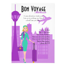 Fabulous Flight Attendant Custom Invite