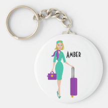 Fabulous Flight Attendant Key Chains