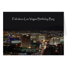 Fabulous Las Vegas Birthday Boy Card