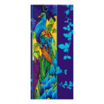 Fabulous Peacock Rack Card
