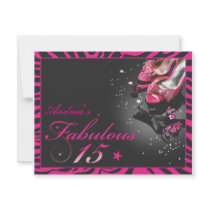Fabulous Quinceañera! Personalized Invitation
