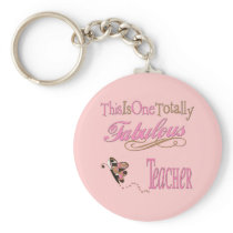 Fabulous Teacher Butterfly Key Chain