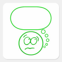Face #2 (with speech bubble) stickers