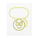 Face #4 (with speech bubble) postcards