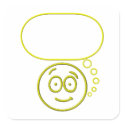 Face #4 (with speech bubble) stickers