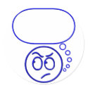 Face #5 (with speech bubble) stickers