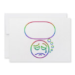 Face #6 (with speech bubble) invitations