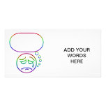 Face #6 (with speech bubble) photo cards