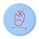 Face annoyance face annoyance fridge magnet