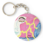 Face In The Storm Key Chains