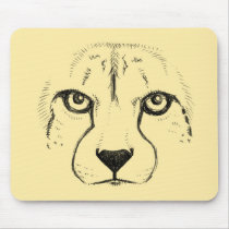 Face of a Cheetah mousepads